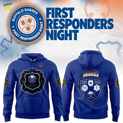 B Sabres First Responders Night 2026 Blue Hoodie