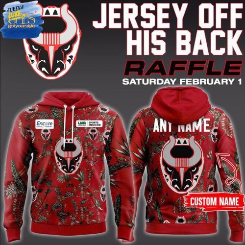 Birmingham Bulls Jersey Off Their Back Raffle Special Hoodie