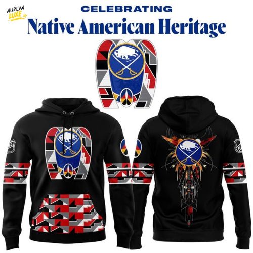 Buffalo Sabres 2025 Native American Heritage Hoodie - Black
