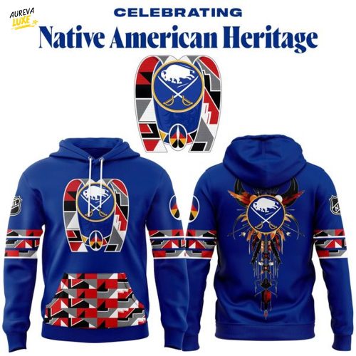 Buffalo Sabres 2025 Native American Heritage Hoodie - Blue
