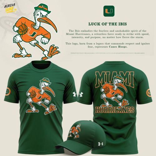 Canes Men’s Basketball "Luck of the Ibis" Limited Edition T-shirt - Green