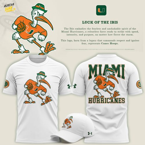 Canes Men’s Basketball "Luck of the Ibis" Limited Edition T-shirt - White