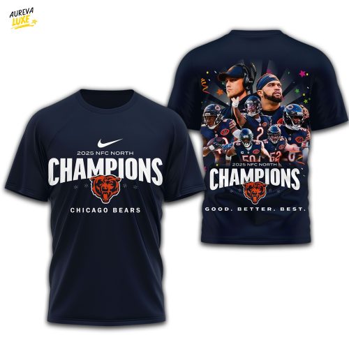 Chicago Bears | Premium NFL 2025 NFC North Champions 3D Shirt