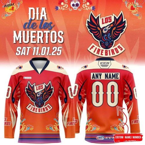 Coachella Valley Firebirds '' Día de Los Muertos '' Hockey Jersey