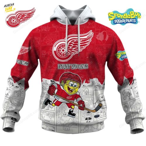Detroit Red Wings SpongeBob Hoodie