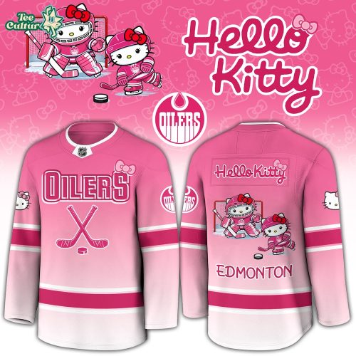 EDM Oilers Special Hello Kitty Limited Edition Jersey
