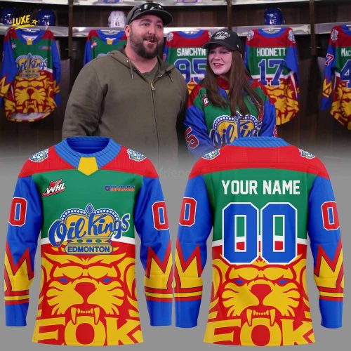 Edmonton Oil Kings Fan Designed 2026 Hockey Jersey Custom Name, Number