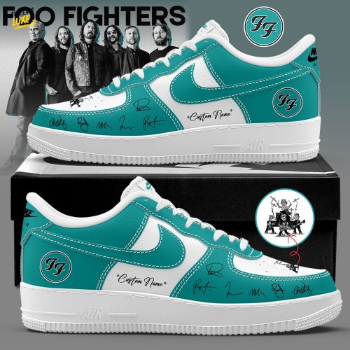 Foo Fighters Take Cover Tour 2026 Signature Custom Name Blue Shoes AF