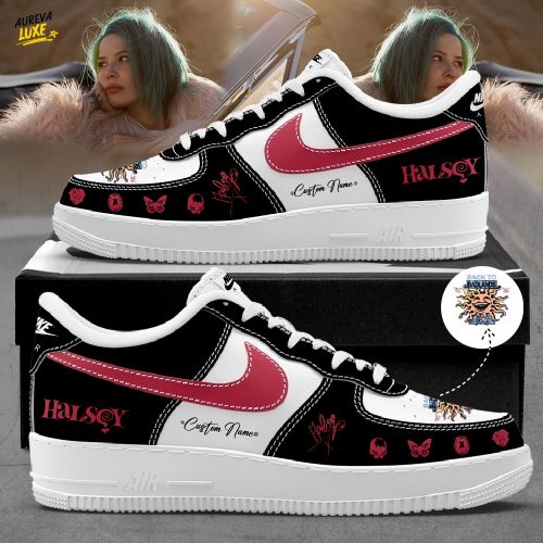 Halsey Back to Badlands Tour 2026 Signature Black Custom Name Shoes AF