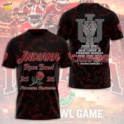 Indiana Hoosiers Football 3D Apparel