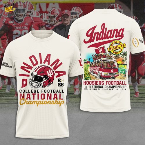 Indiana Hoosiers Football National Championship 3D Apparel