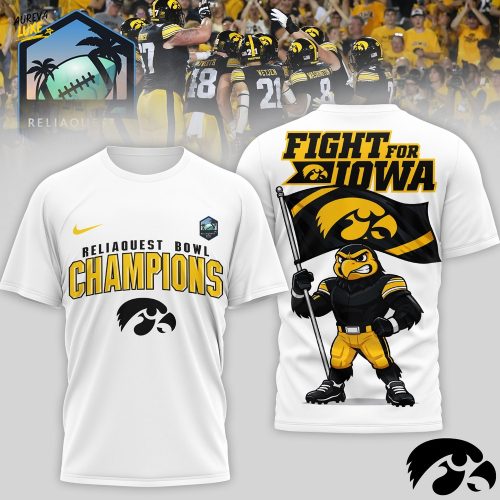 Iowa Hawkeyes | Premium NCAA RELIAQUEST BOWL CHAMPIONS 3D Shirt TD
