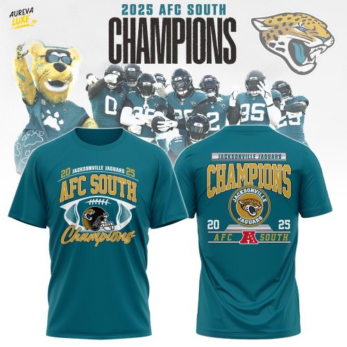 Jacksonville Jaguars 2025 AFC South Champions T-shirt