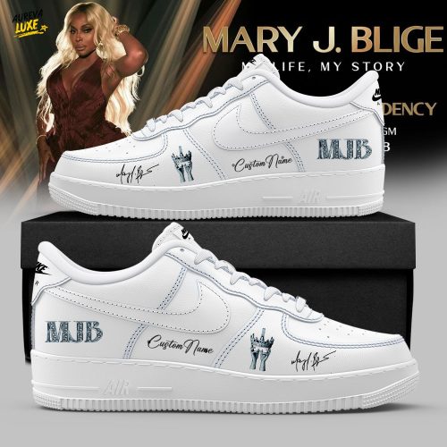 Mary J. Blige Las Vegas Residency Tour 2026 Signature Custom Name White Shoes AF