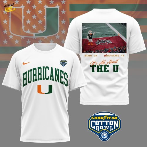 Miami Hurricanes | Premium NCAA CFB Quarterfinal Game Winners 3D Shirt NY