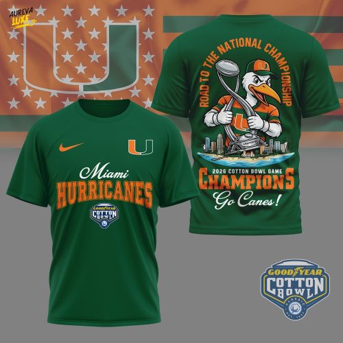 Miami Hurricanes | Premium NCAA Cotton Bowl Game Champions Shirt