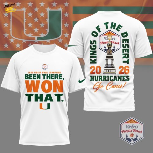 Miami Hurricanes | Premium NCAA Fiesta Bowl Champions 3D Shirt NY