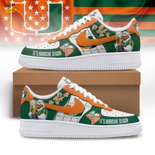 Miami Hurricanes | Premium NCAA Fiesta Bowl Champions AF1 Shoes TD