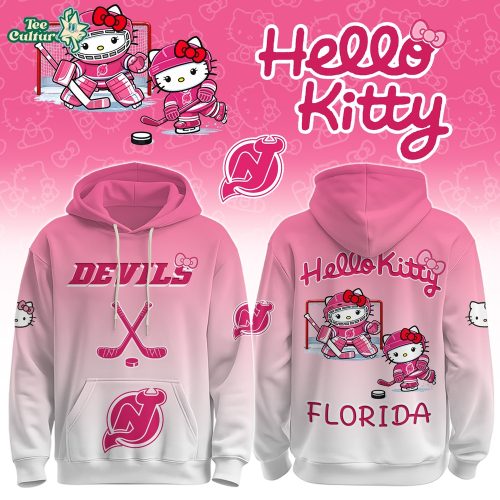 NJ Devils Special Hello Kitty Limited Edition Hoodie