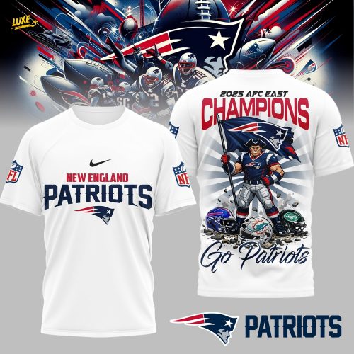 New England Patriots | Premium NFL AFC East Champions Super Bowl 3D Shirt TD