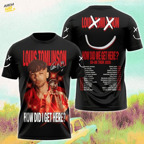 Official Louis Tomlinson How Did We Get Here EU-UK Tour 2026 Limited Edition Shirts