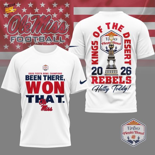 Ole Miss Rebels | Premium NCAA Fiesta Bowl Champions 3D Shirt NY