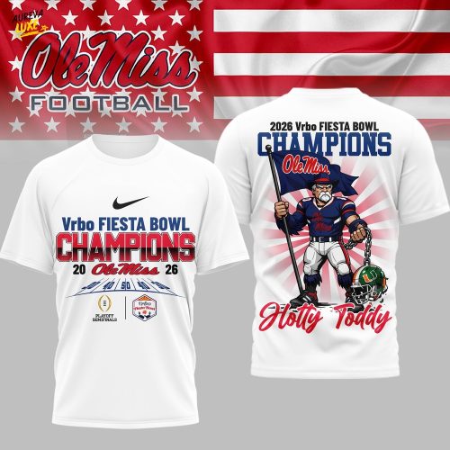 Ole Miss Rebels | Premium NCAA Fiesta Bowl Champions 3D Shirt TD