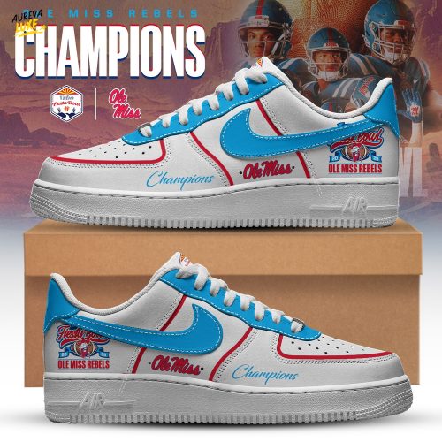 Ole Miss Rebels Special Fiesta Bowl Champions Limited Edition Shoes #2