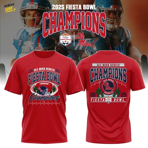 Ole Miss Rebels Special Fiesta Bowl Champions Limited Edition T.shirt