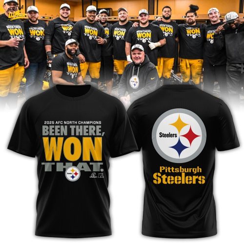 PIT 2025/26 AFC North Champions Tshirt Been There Won That Limited Edition