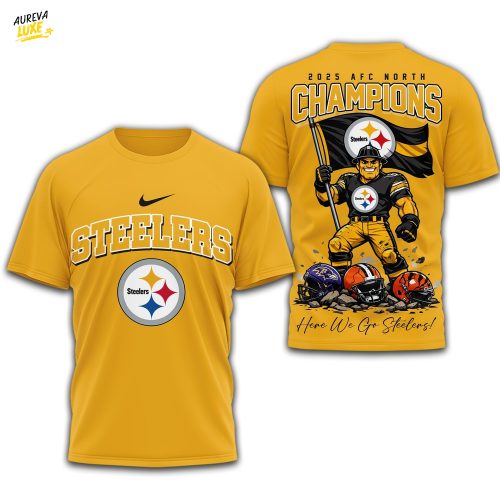Pittsburgh Steelers | Premium NFL AFC North Champions 3D Shirt