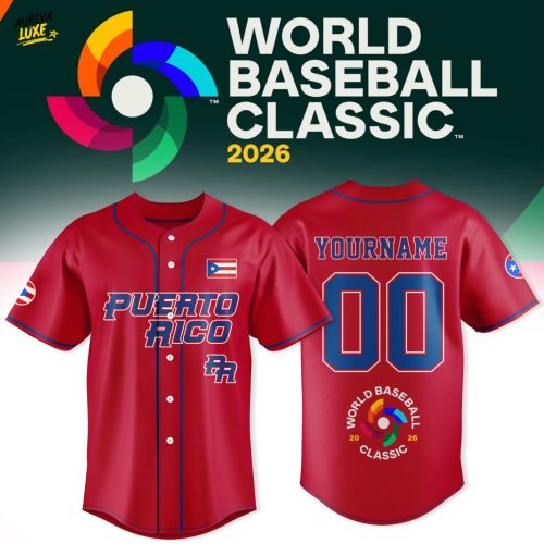 Puerto Rico Baseball 2026 World Baseball Classic-Design For Fan-3D Baseball Jersey