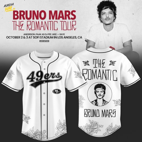 San Francisco 49ers x Bruno Mars – The Romantic Tour Jersey