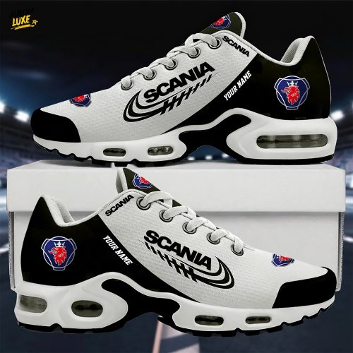 Scania Elegant Design Custom Name Sport Shoes - Black