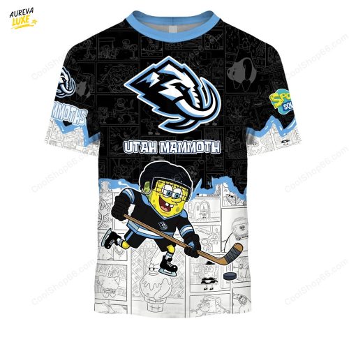 Utah Mammoth SpongeBob Tshirt