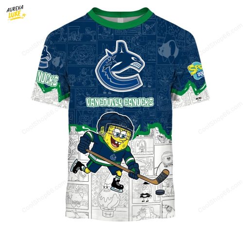 Vancouver Canucks SpongeBob Tshirt